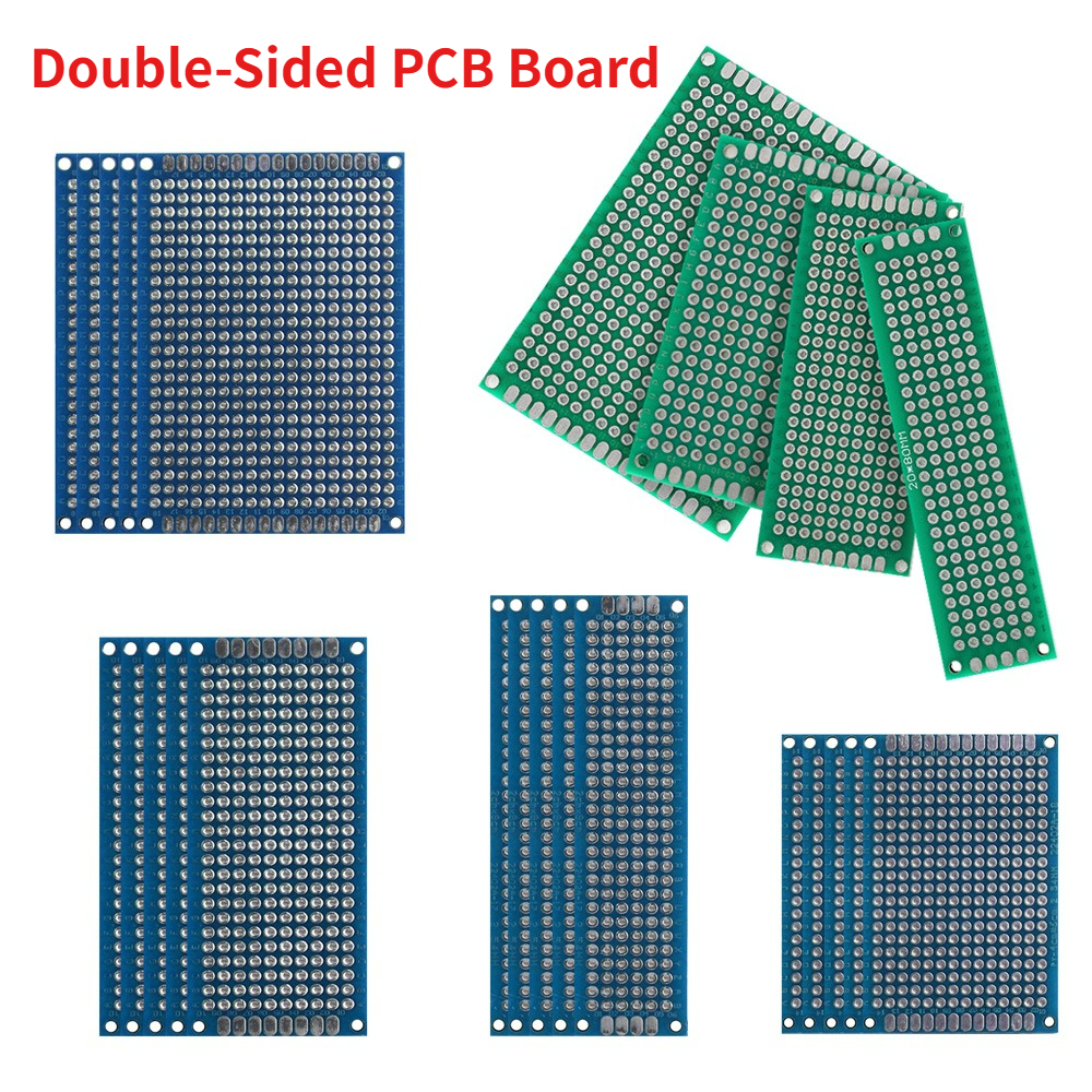 Diy Electronics Com - 5PCS 2Color Double-Sided PCB Prototype Board