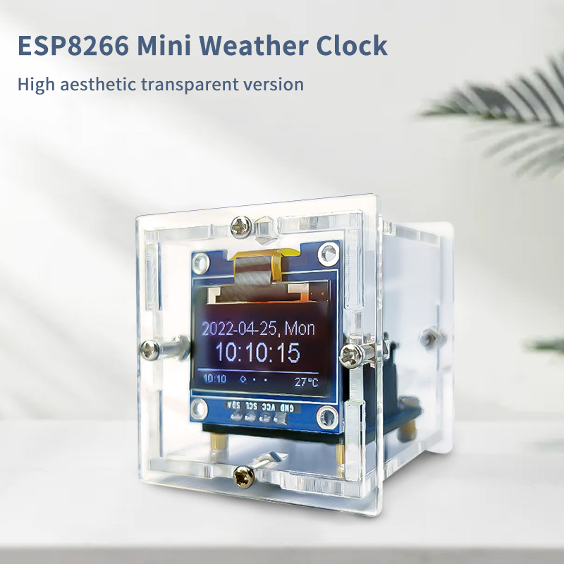 ESP8266 Mini Weather Clock Kit - Diy Electronics Com incelemesi ve fiyatı