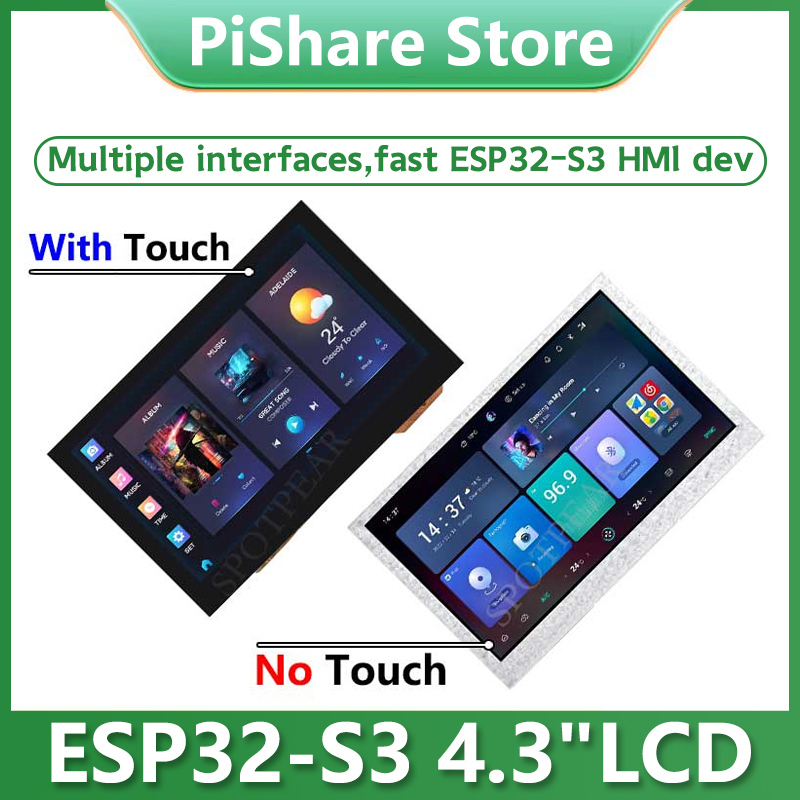 ESP32 S3 4.3inch LCD 800x480 C - I2C Lcd Display incelemesi ve fiyatı