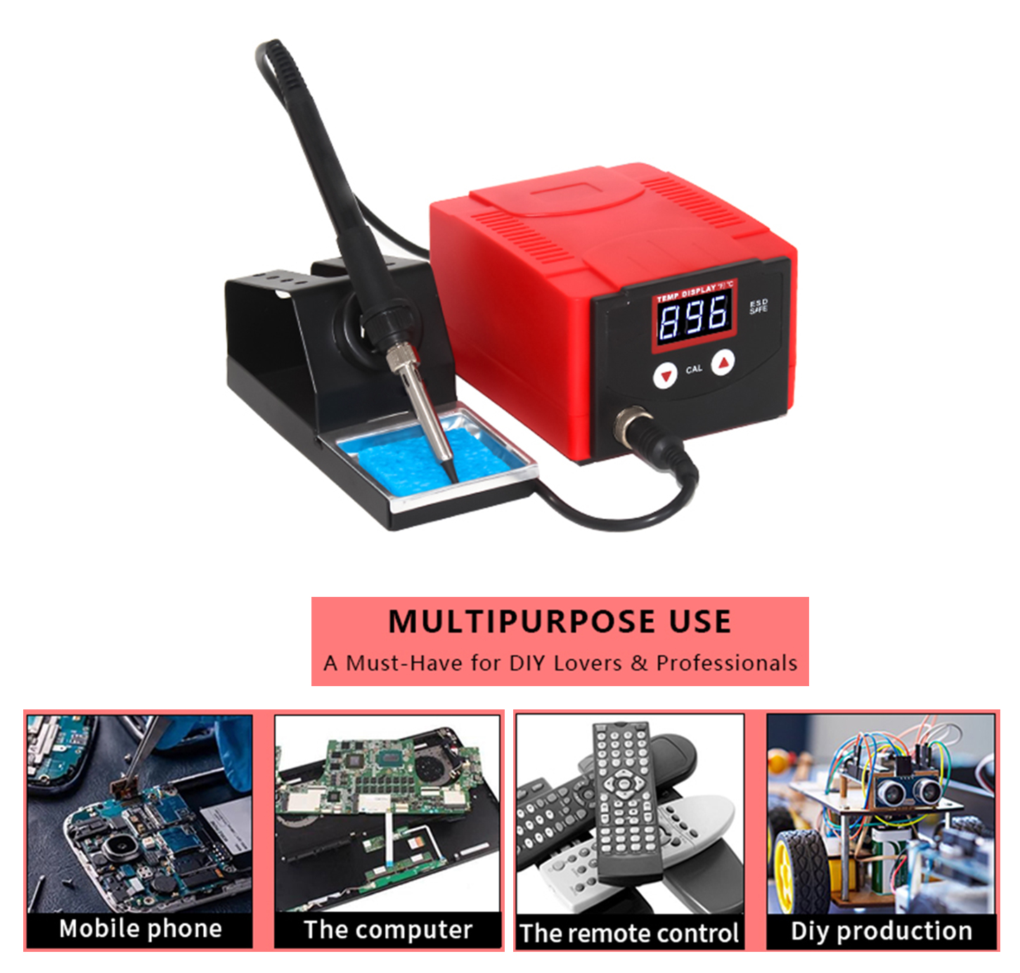 938D 70W Digital Soldering Iro - Soldering Iron Kit incelemesi ve fiyatı