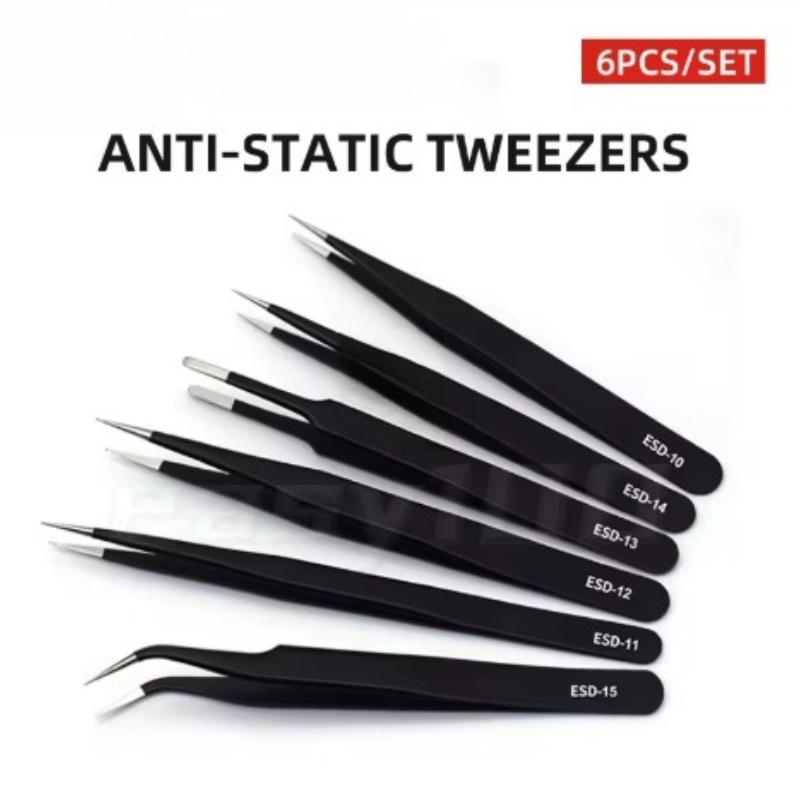 6pcs Precision Tweezers Set ES - Soldering Iron Kit incelemesi ve fiyatı