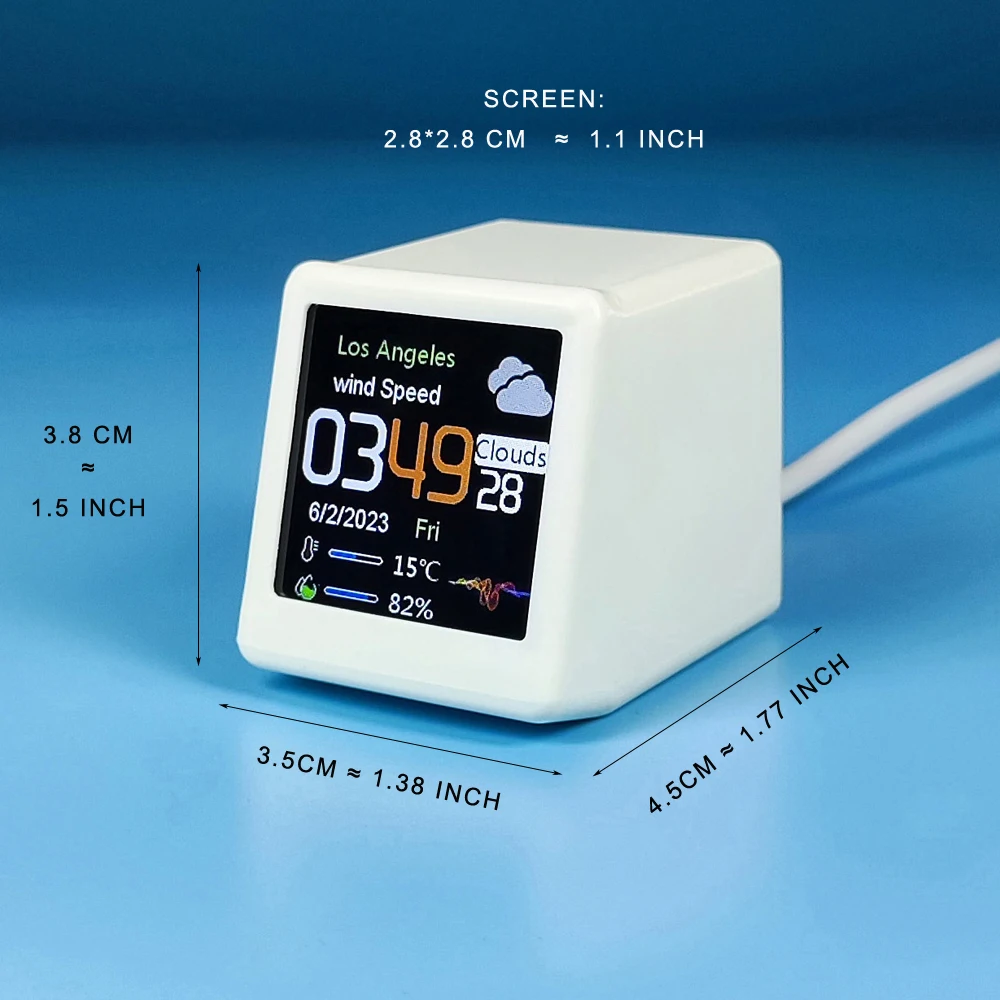 MINI Size Smart WIFI Weather S - Diy Electronics Desk incelemesi ve fiyatı