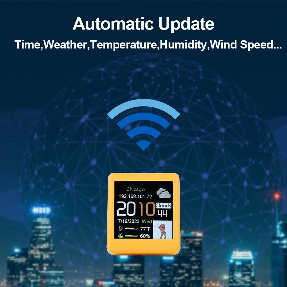 MINI Size Smart WIFI Weather S - Diy Electronics Desk incelemesi ve fiyatı