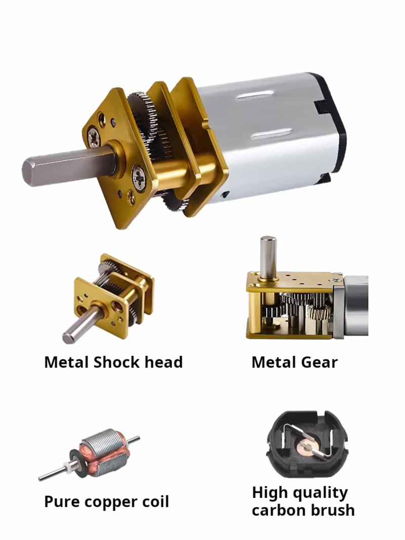 6V 12V 15-6000RPM GA12-N20 DC  - Diy Electronics Motor incelemesi ve fiyatı
