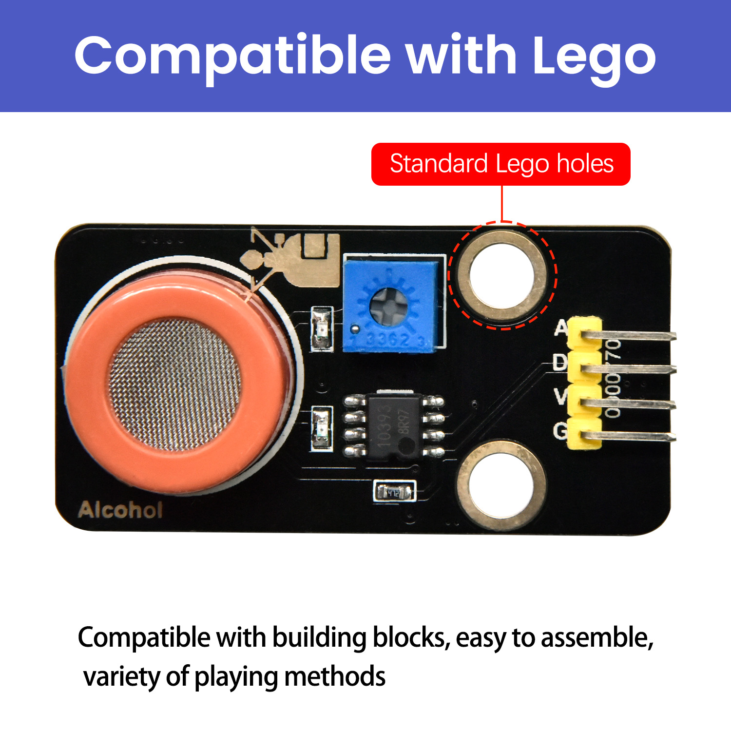 Keyestudio MQ-3 Alcohol Sensor - Diy Lego Electronics incelemesi ve fiyatı