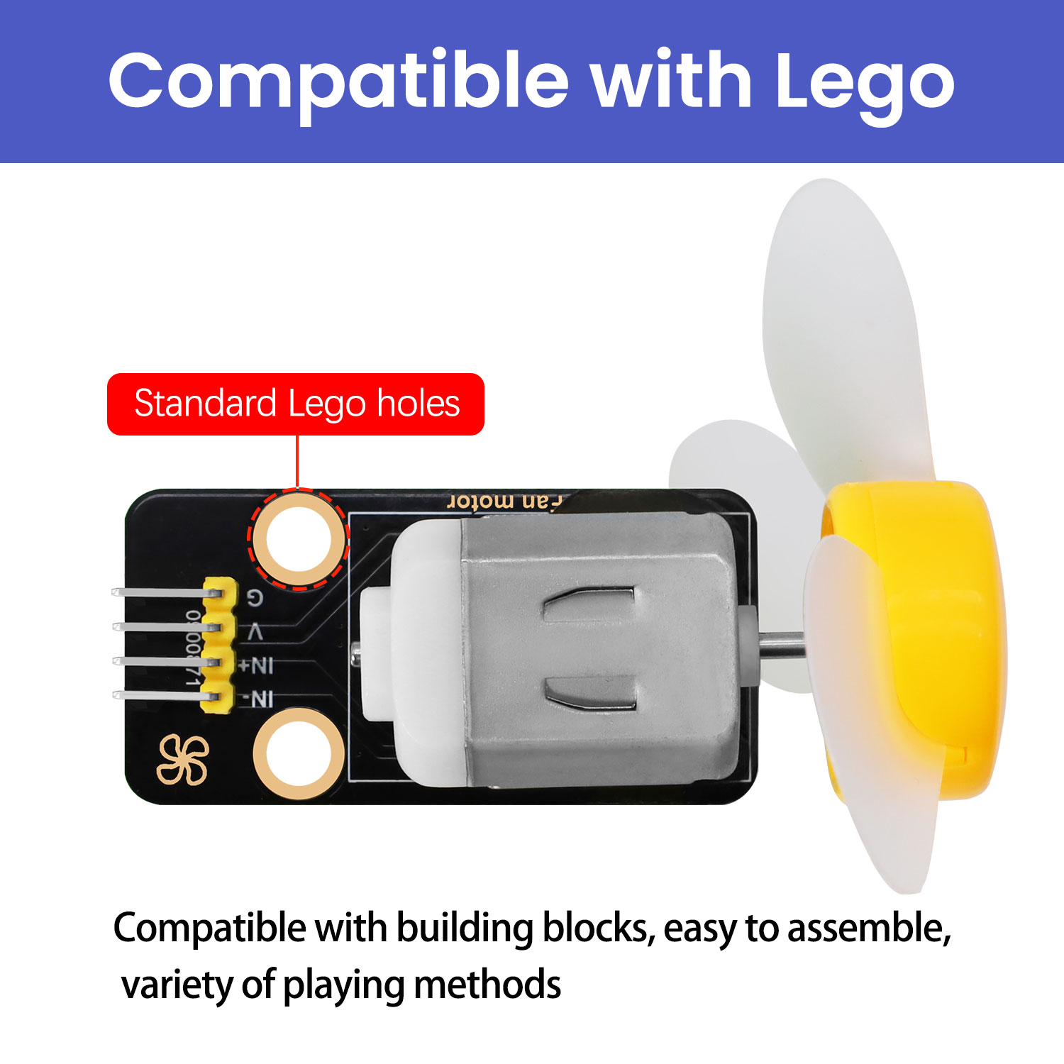 DC 3-6V 130 Motor Fan Module f - Diy Lego Electronics incelemesi ve fiyatı