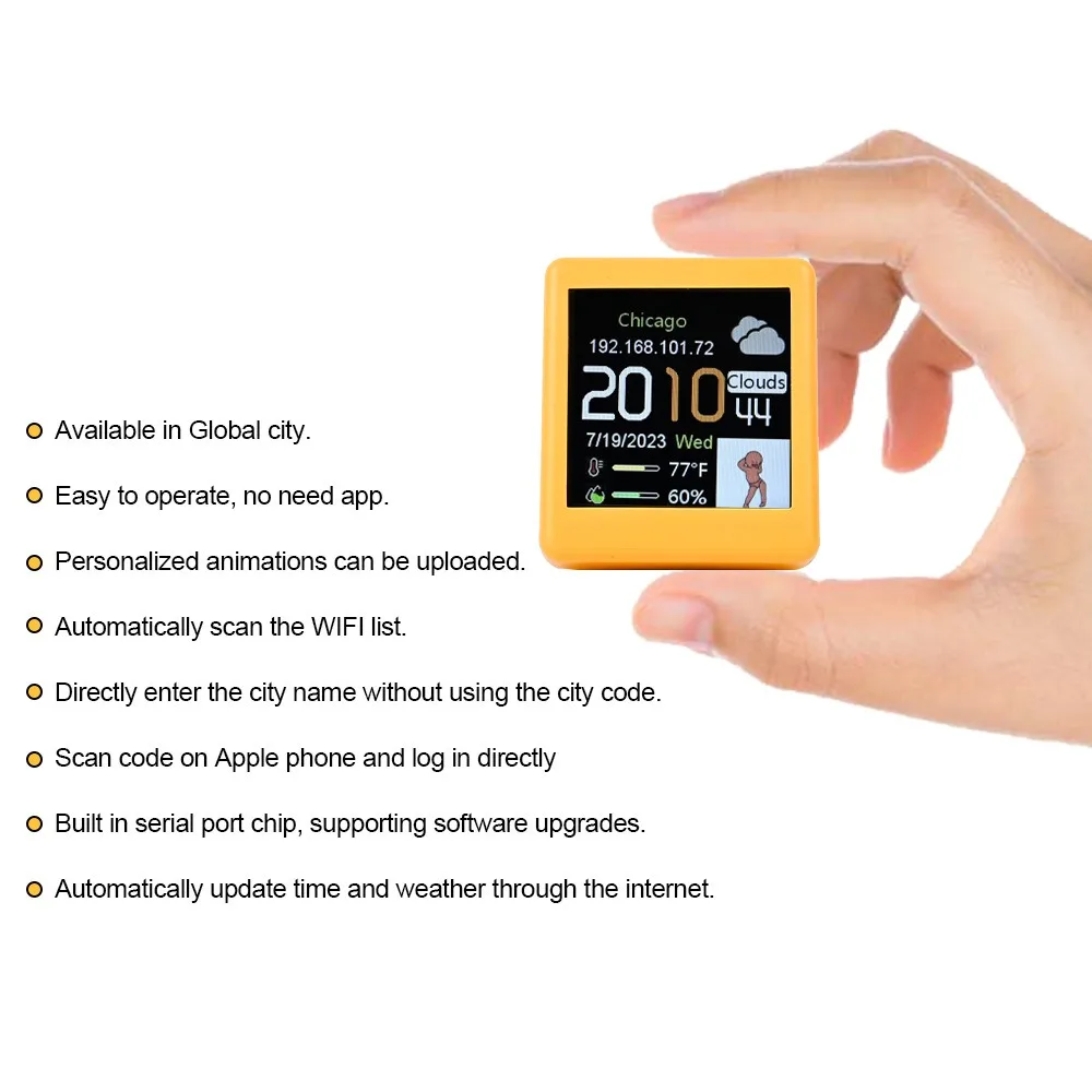 MINI Smart Clock WIFI clock We - Diy Electronics Desk incelemesi ve fiyatı