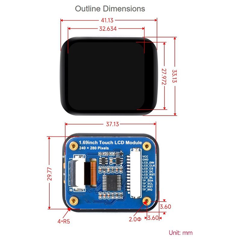 Exquisite-1.69Inch Round LCD D - I2C Lcd Display incelemesi ve fiyatı