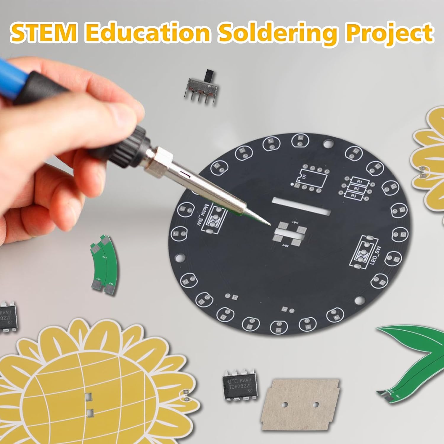 Rotating Sunflower Electronic  - Diy Electronics Desk incelemesi ve fiyatı