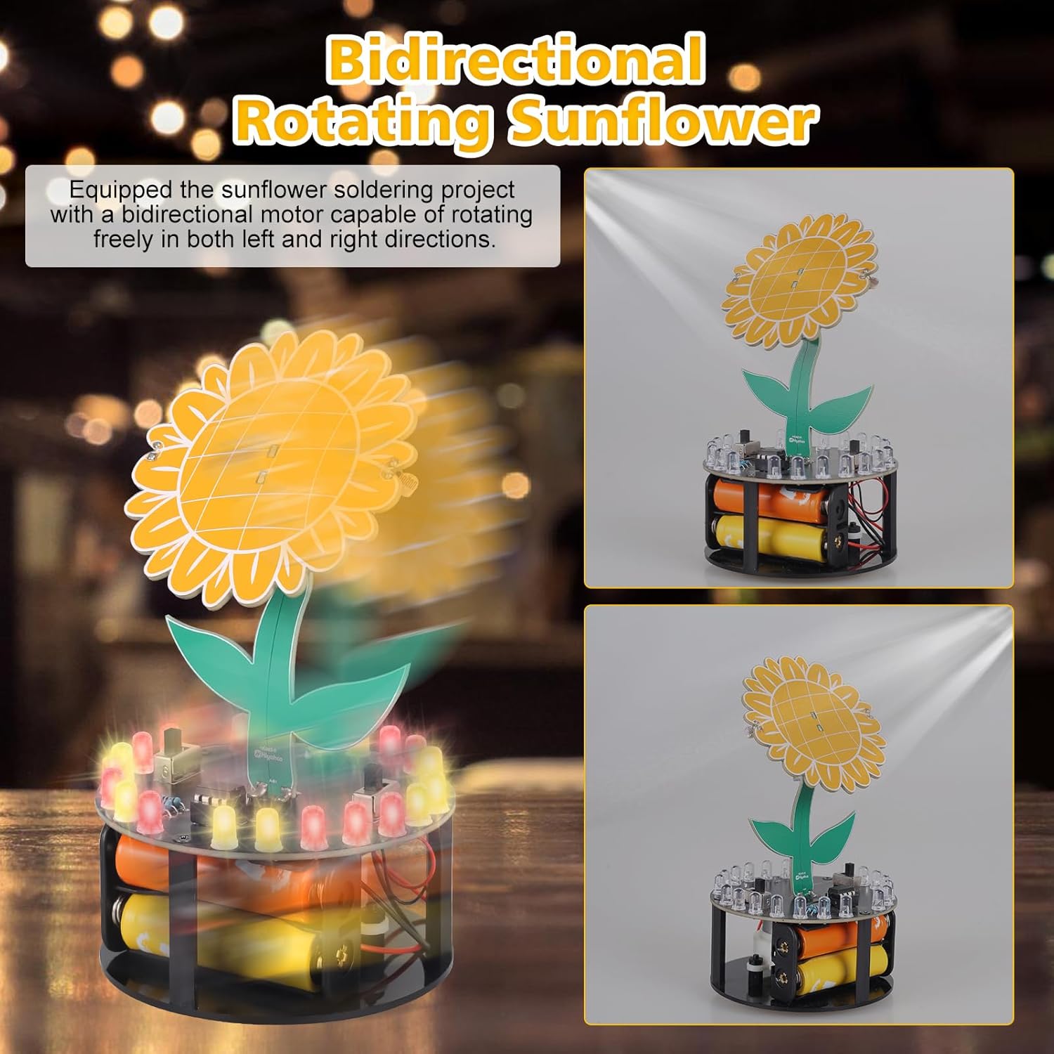 Rotating Sunflower Electronic  - Diy Electronics Desk incelemesi ve fiyatı