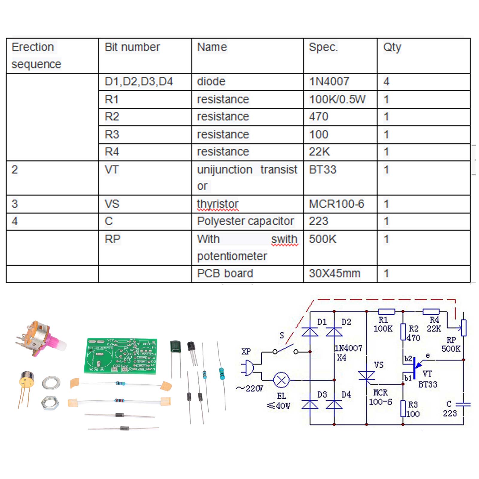 Dimmable Circuit Module Kit Tr - Diy Electronics Desk incelemesi ve fiyatı