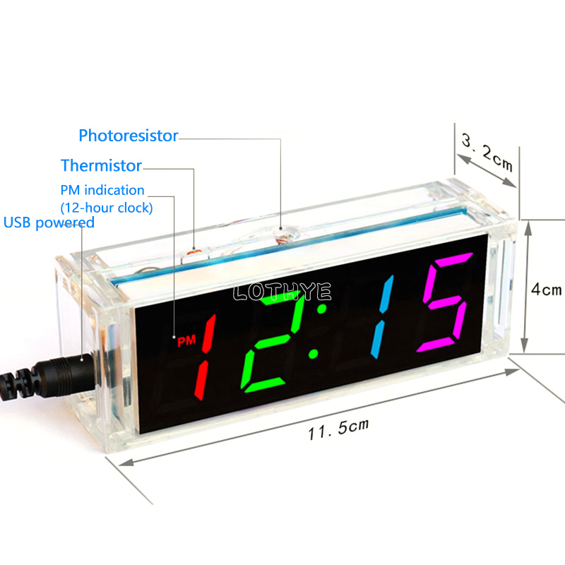 Digital Tube DIY Clock Kit Tem - Diy Electronics Com incelemesi ve fiyatı