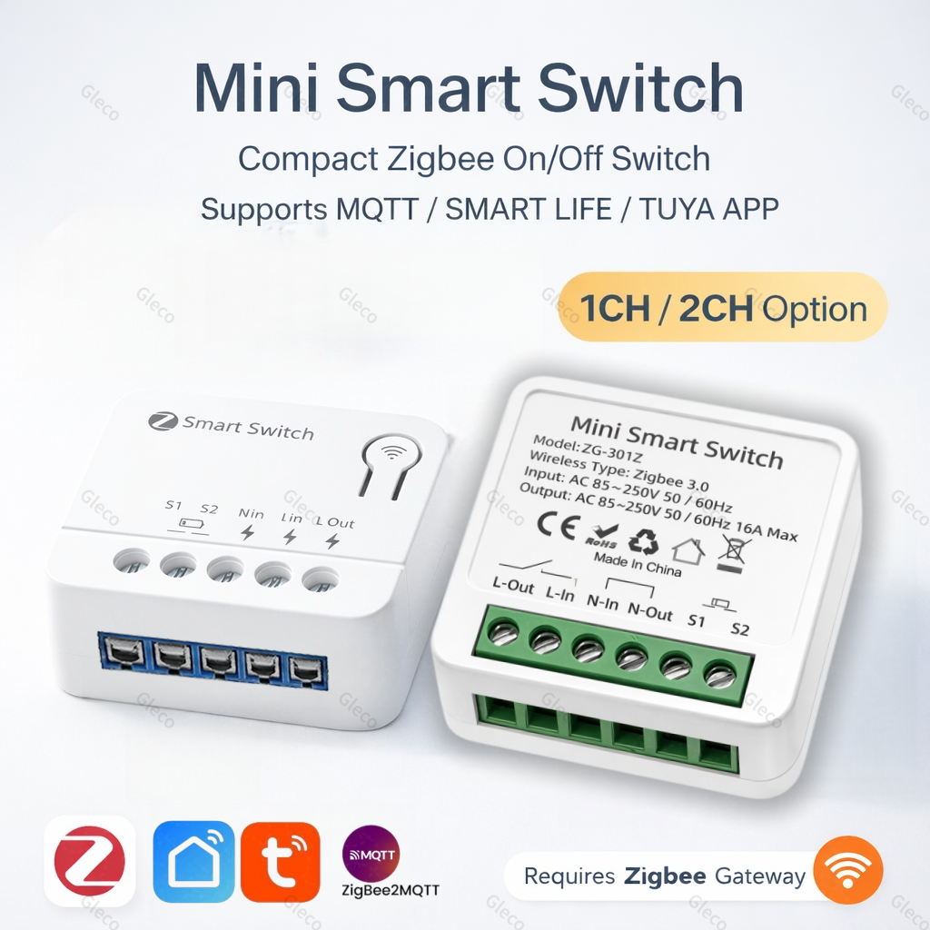 Zigbee TUYA 1/2Gang Mini Smart - Diy Electronic Modules incelemesi ve fiyatı