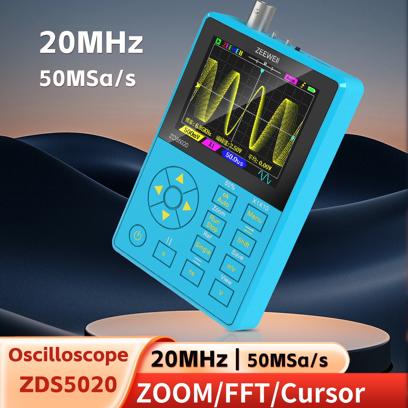 ZEEWEII New ZDS5020 Mini Handh - Oscilloscope Dso Mini incelemesi ve fiyatı