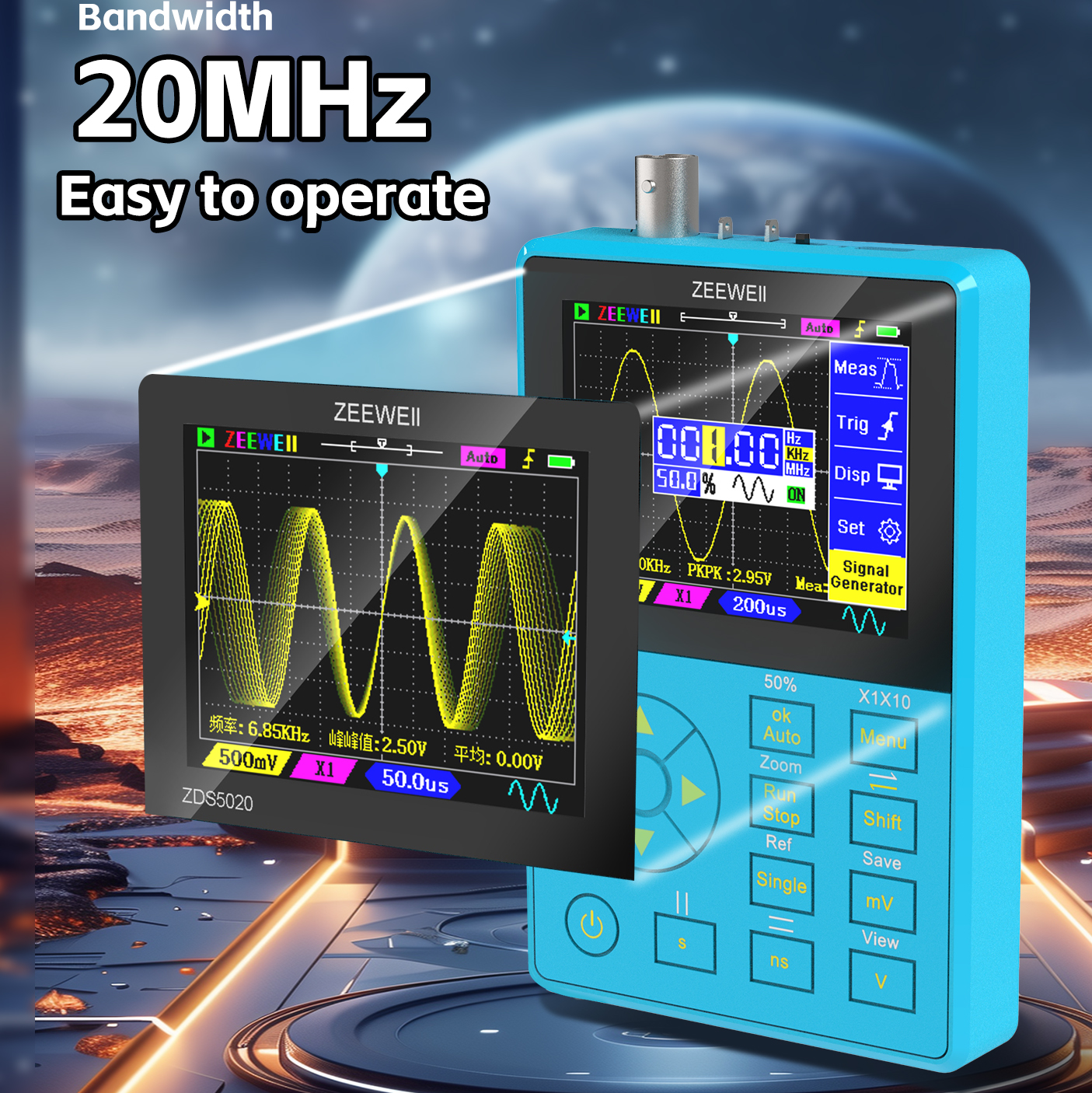 ZEEWEII New ZDS5020 Mini Handh - Oscilloscope Dso Mini incelemesi ve fiyatı