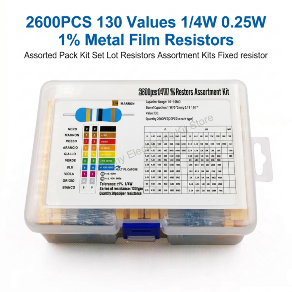 2600pcs Metal Film Resistors A - Diy Electronics Com incelemesi ve fiyatı