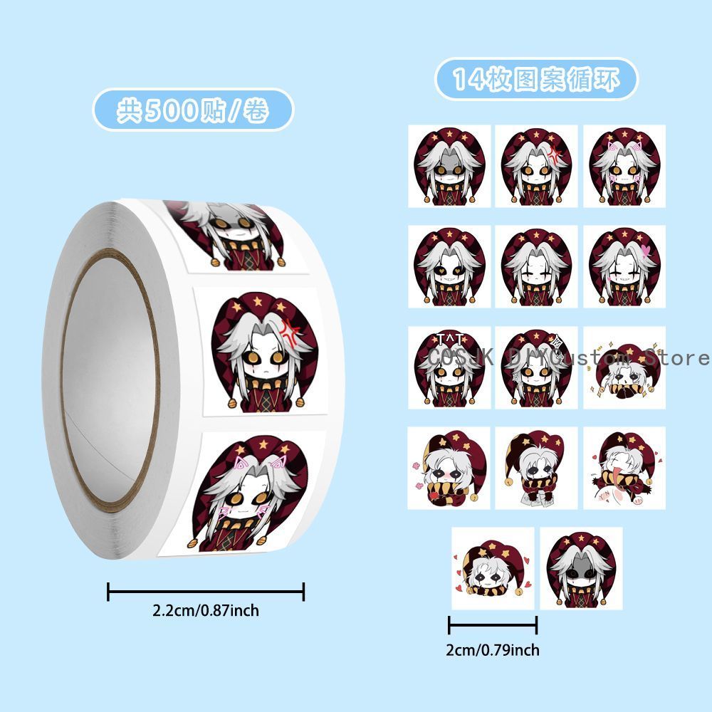 500Pc/Roll Anime Pierrot The F - Diy Q incelemesi ve fiyatı