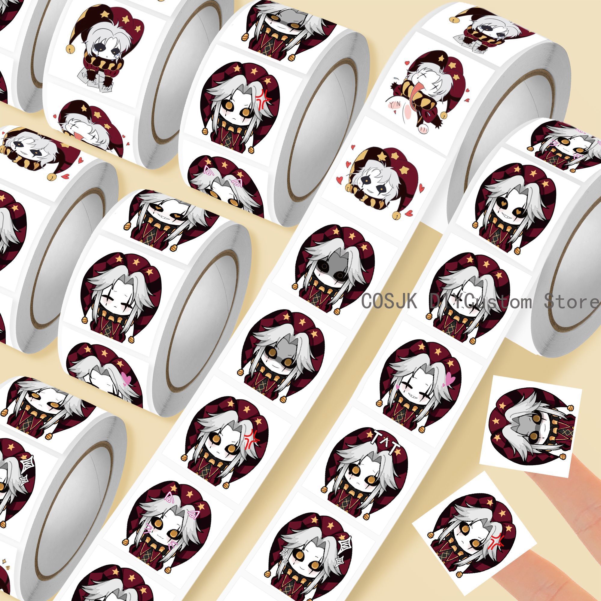 500Pc/Roll Anime Pierrot The F - Diy Q incelemesi ve fiyatı