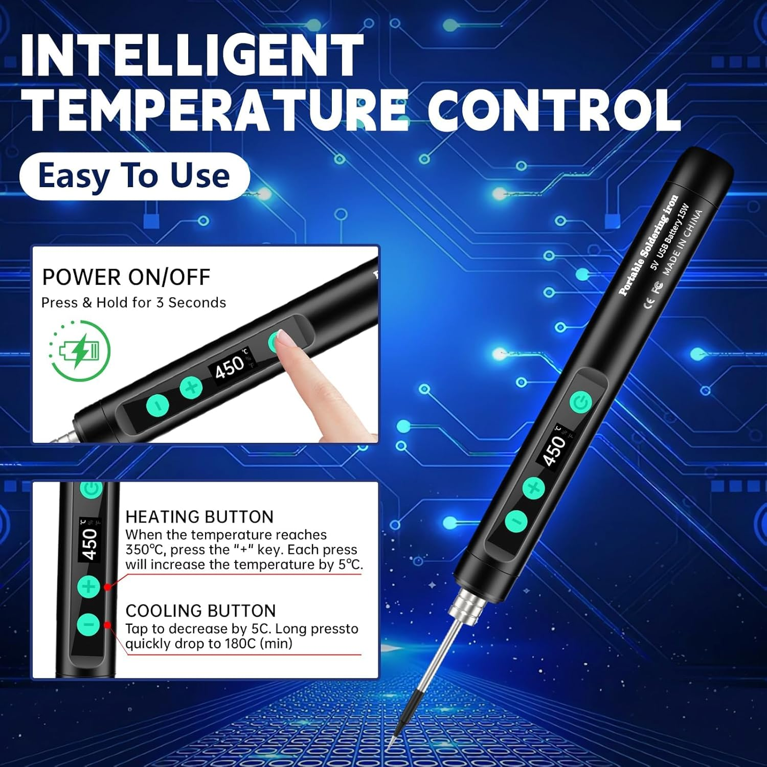 USB Rechargeable Digital Solde - Soldering Iron Kit incelemesi ve fiyatı