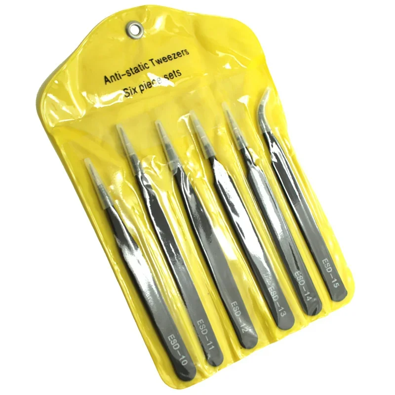 6PCS Precision Tweezers Set ES - Soldering Iron Kit incelemesi ve fiyatı