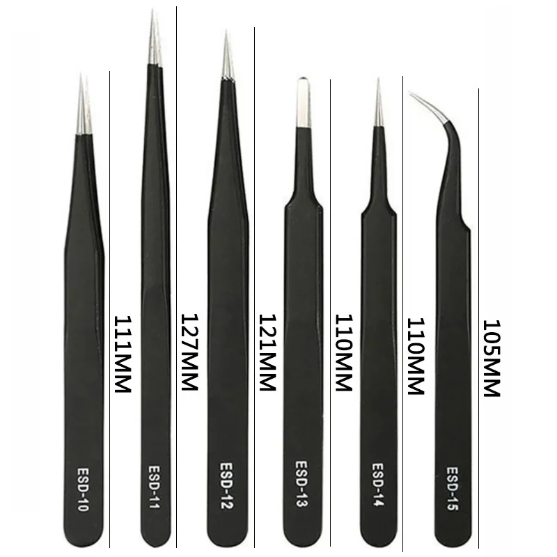 6PCS Precision Tweezers Set ES - Soldering Iron Kit incelemesi ve fiyatı