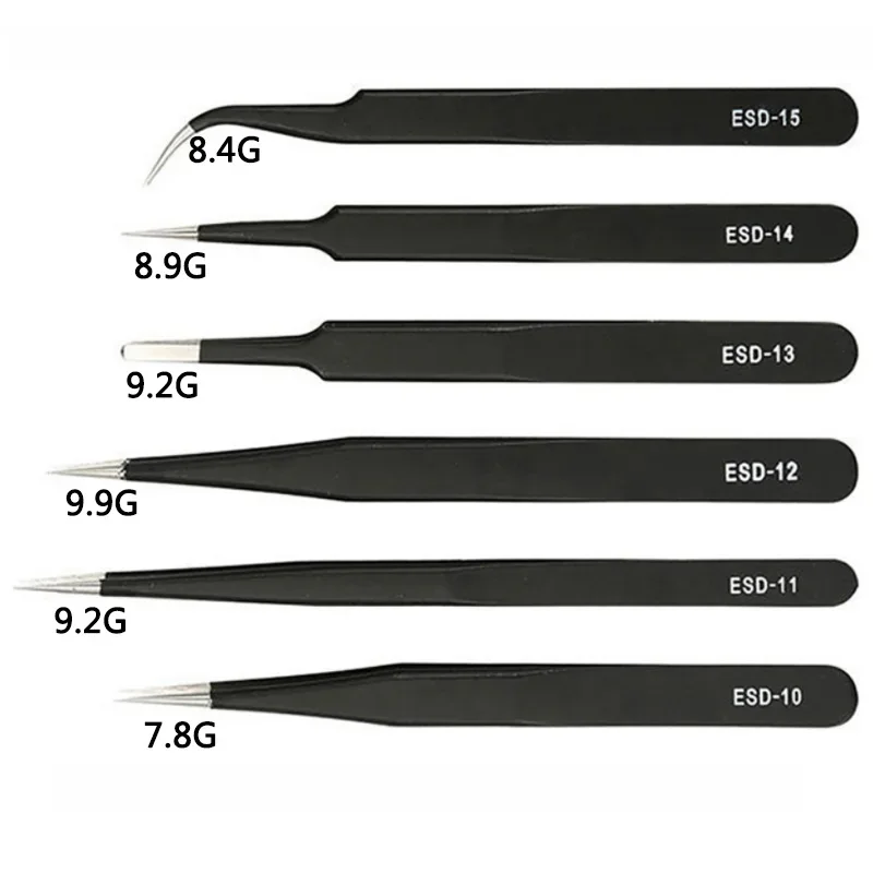 6PCS Precision Tweezers Set ES - Soldering Iron Kit incelemesi ve fiyatı