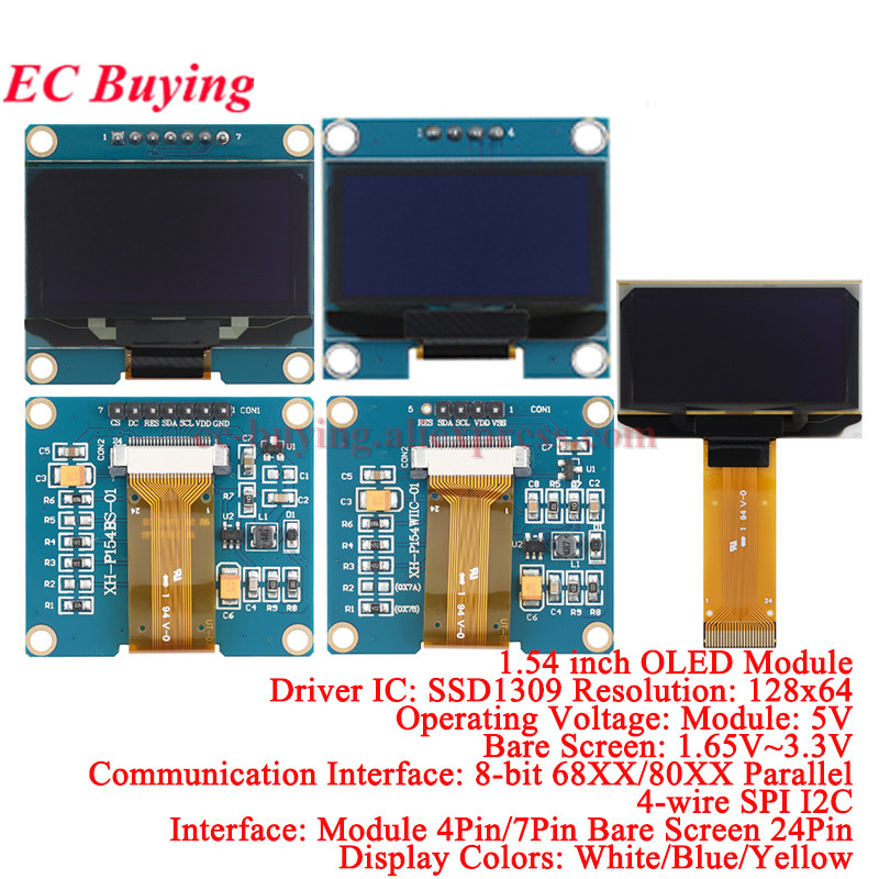 1.54 inch OLED Module 1.54” Di - I2C Lcd Display incelemesi ve fiyatı