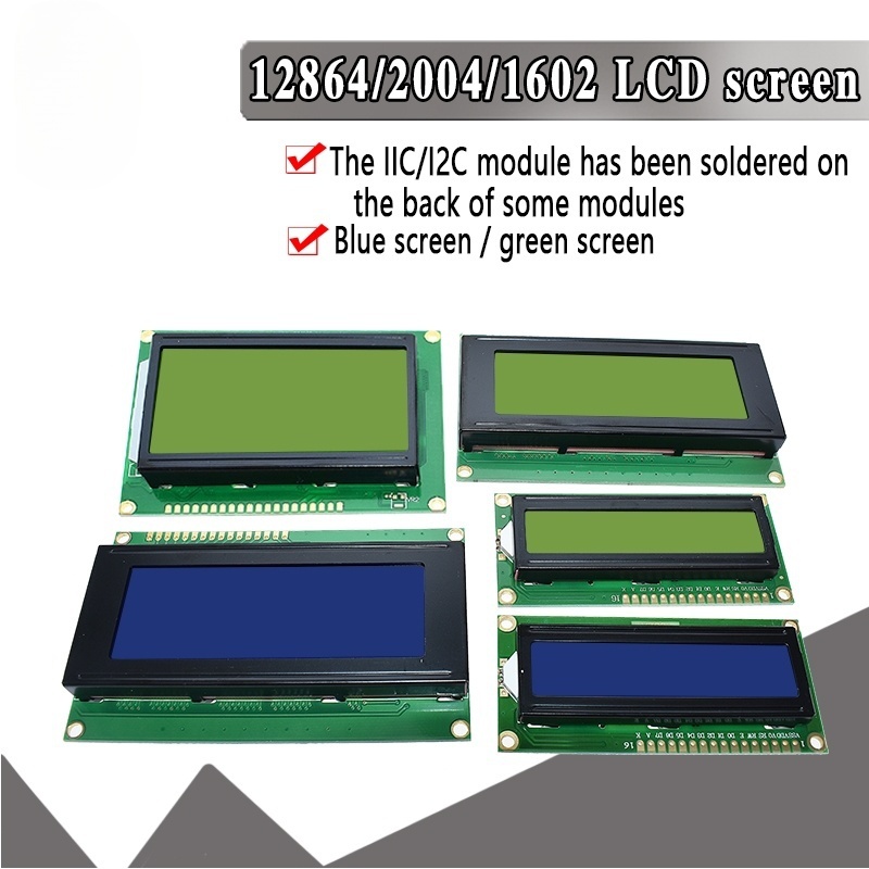 LCD 1602 2004 Module Blue Gree - I2C Lcd Display incelemesi ve fiyatı