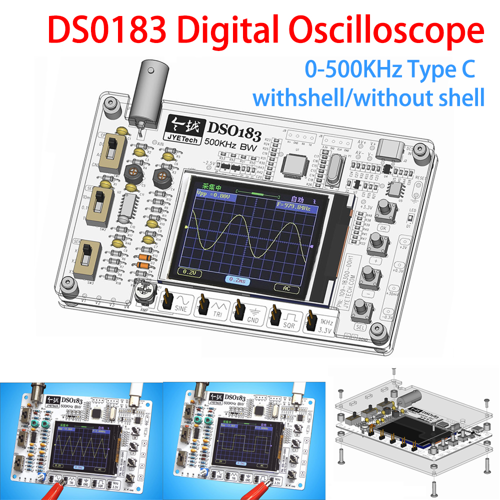 DIY DSO183 Digital Oscilloscop - Oscilloscope Dso Mini incelemesi ve fiyatı