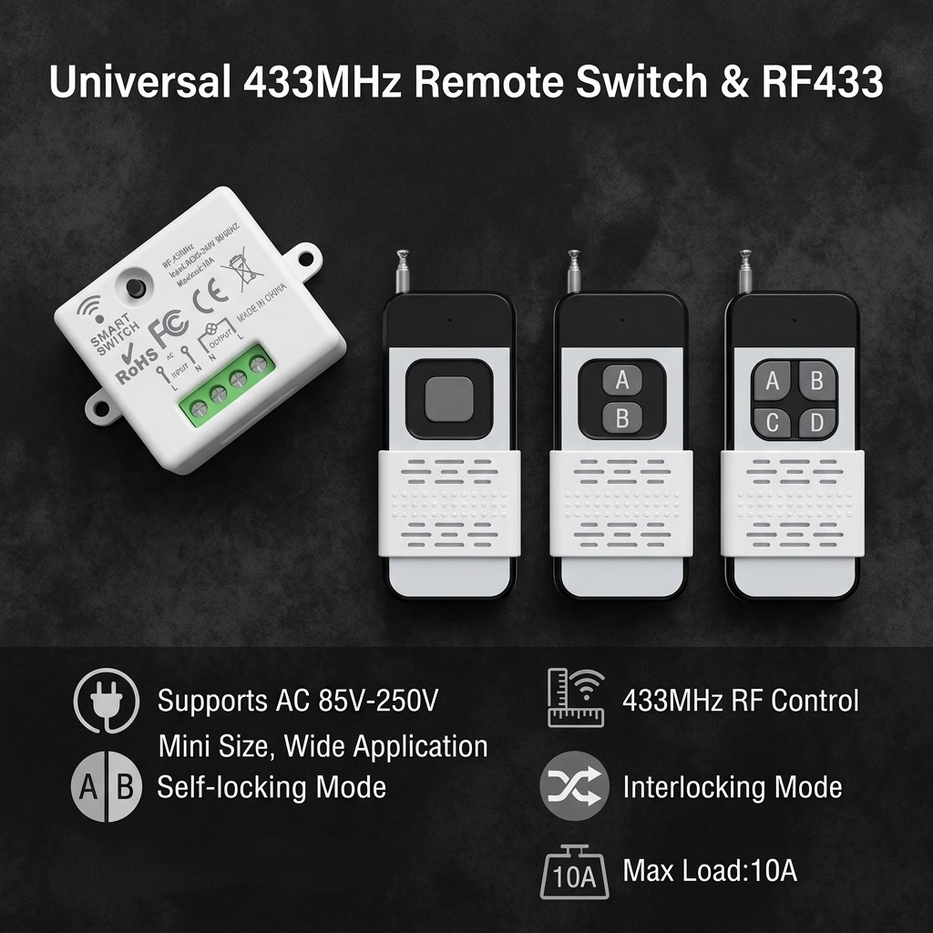 220V 1CH Wireless Remote Contr - Diy Rc Electronics incelemesi ve fiyatı