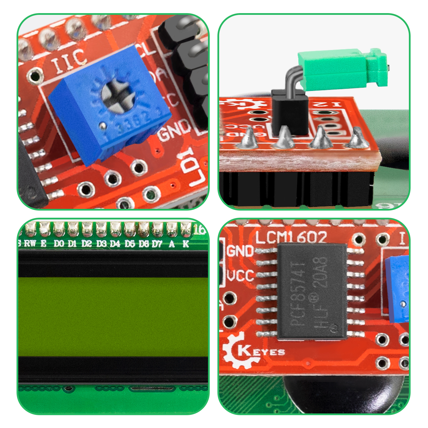 KEYES DC 3.3V LCD1602+I2C Modu - I2C Lcd Display incelemesi ve fiyatı