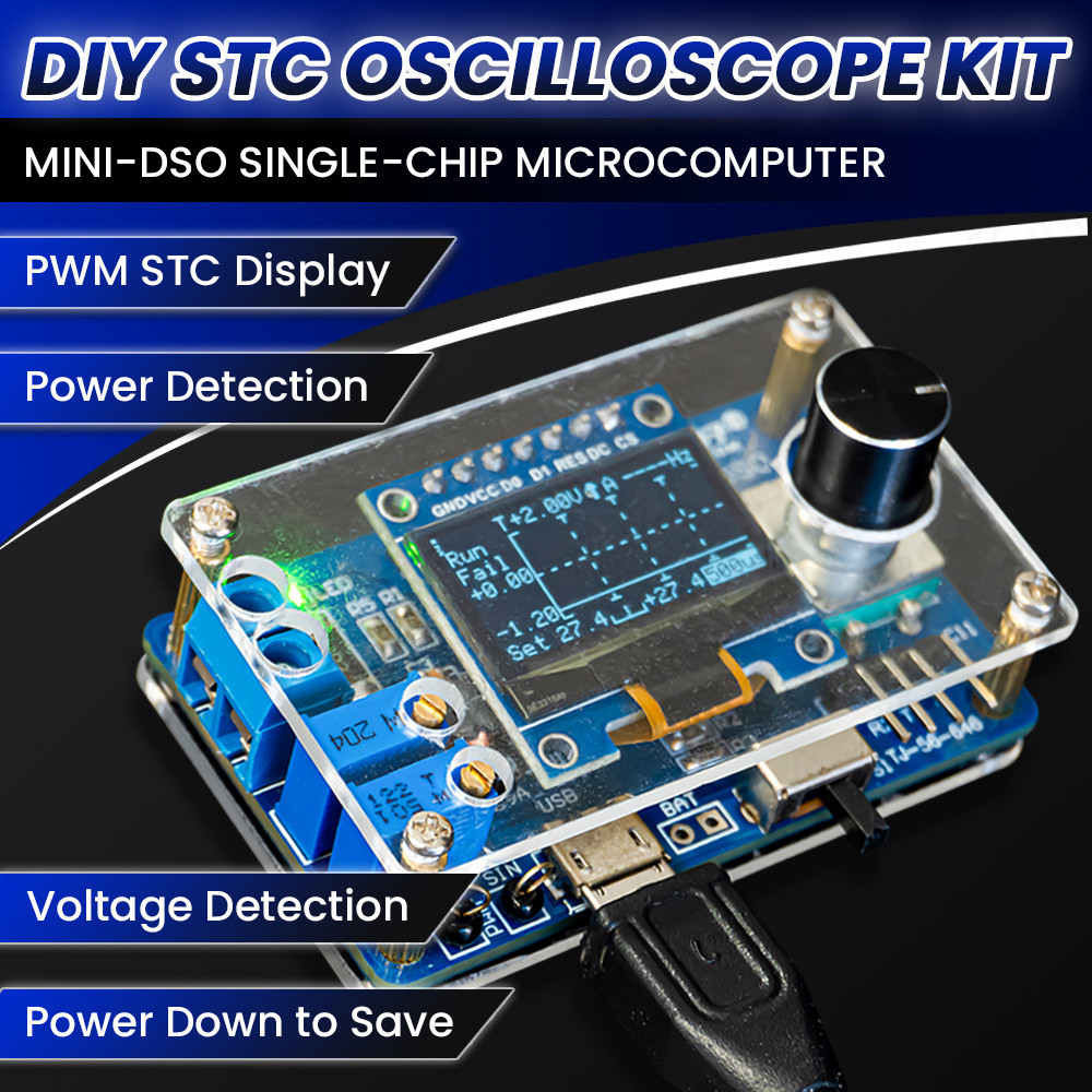 DIY Mini Digital Oscilloscope  - Oscilloscope Dso Mini incelemesi ve fiyatı